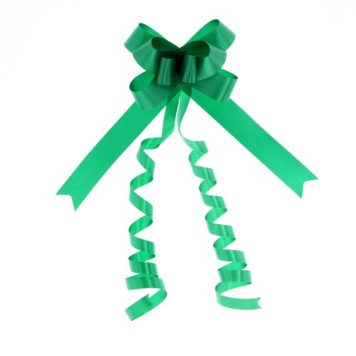 リボンボウ22mm巾エメラルド50本入20