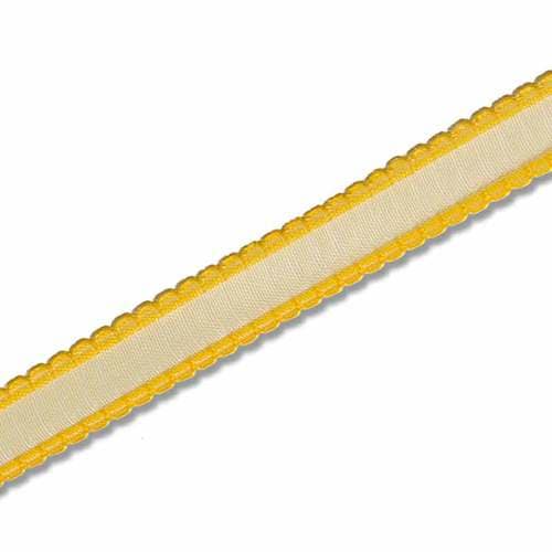 ピコットリボン 15×20 キイロ 10巻