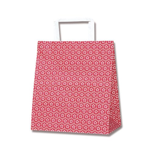 H25チャームバッグ S2 梅小紋 赤 6セット