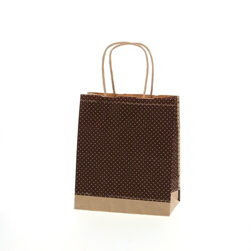 25チャームバッグ21−12ピンドットBR6セット