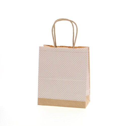 25チャームバッグ21−12ピンドットWH6セット