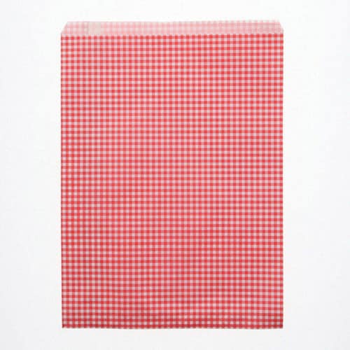 柄小袋 R−10 ギンガムミニ 赤 10セット