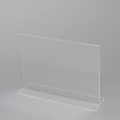 アクリルサインホルダーT字両面A4横12