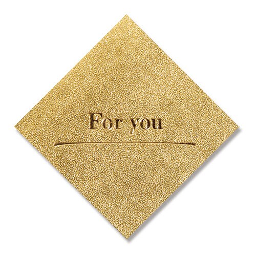 ギフトシールスクエアフォーユー金32片10