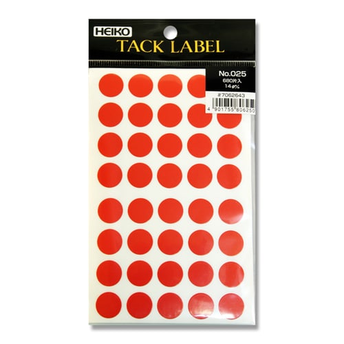 タックラベルNo.025Φ14680片入10