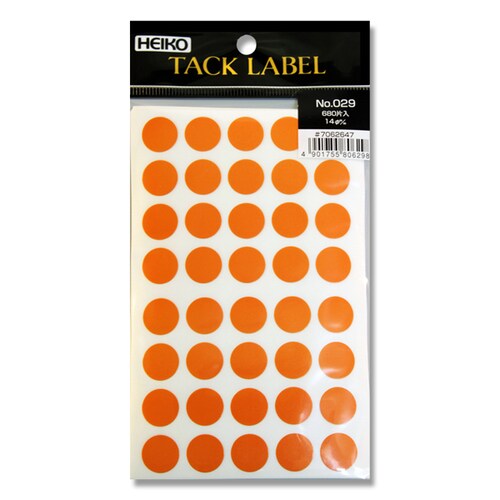 タックラベルNo.029Φ14680片入10