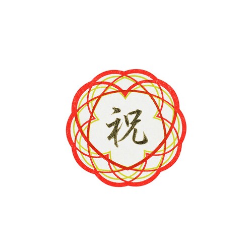 ギフトシール 舞花祝い 32片×10