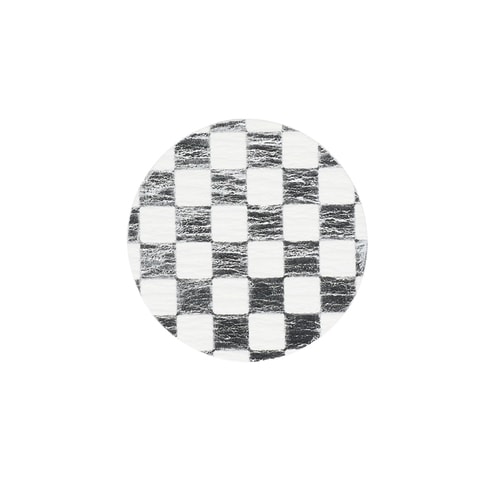 ギフトシール 市松文様 銀 32片×10