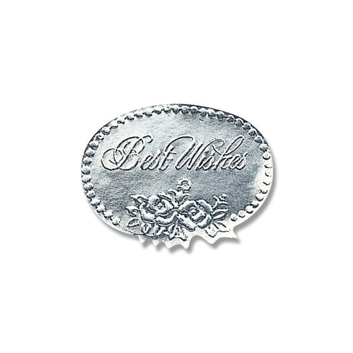 ギフトシールSベストウィッシュ銀100片10
