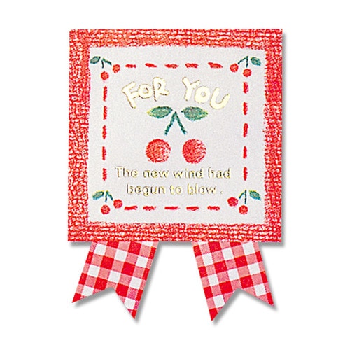 ギフトシール チェリーステッチ 36片×10