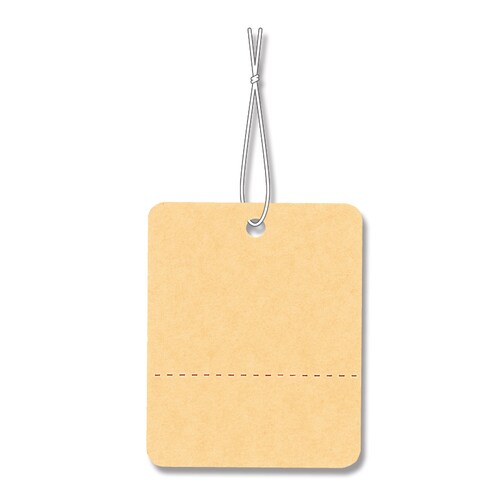 提札No.523オレンジ綿糸付500枚入5