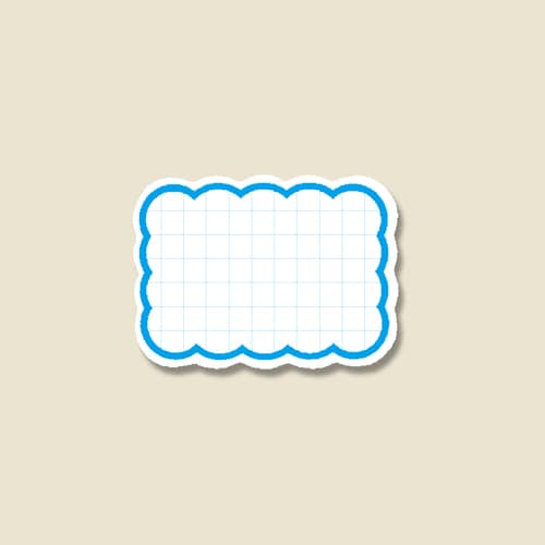 抜型カード クモ S ブルー 10セット