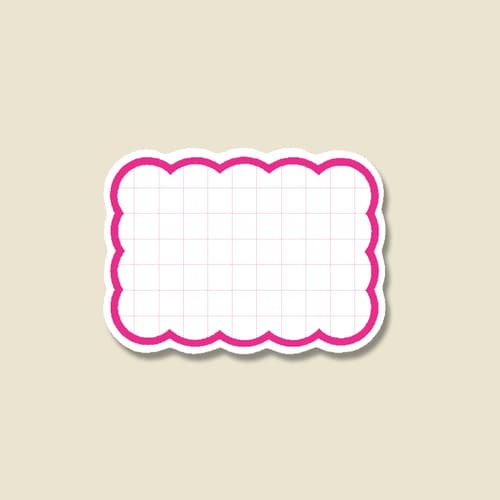 抜型カード クモ M ピンク 10セット