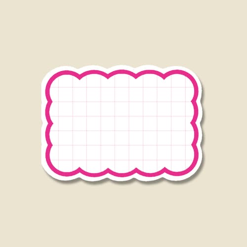 抜型カード クモ L ピンク 10セット