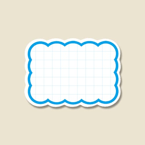 抜型カード クモ L ブルー 10セット