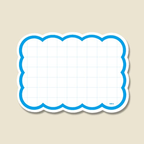 抜型カード クモ LL ブルー 5セット