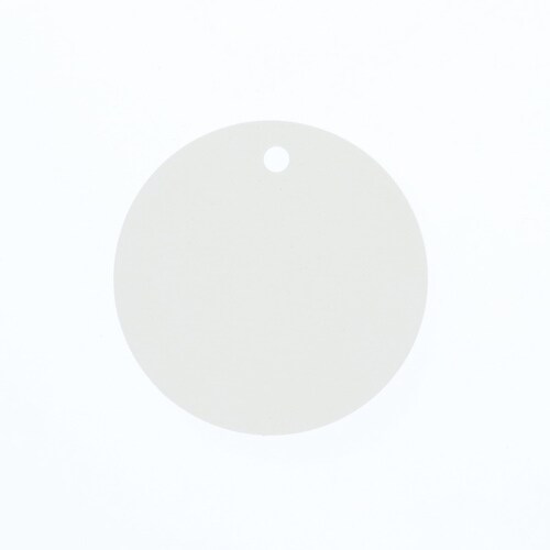 ペーパータグ 丸 50mm 白無地 10セット