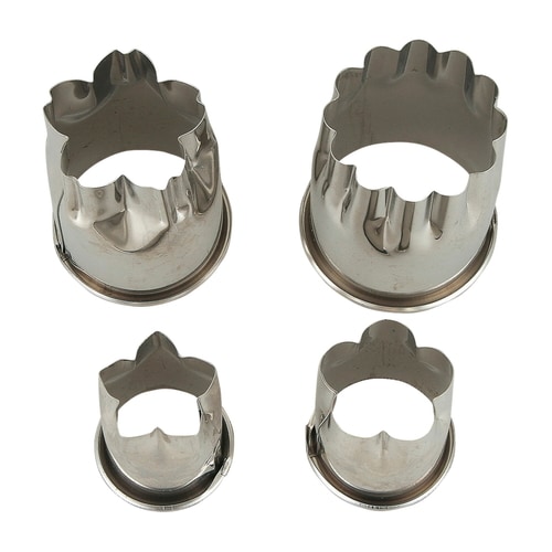 KK ステンレス野菜抜き型 花4個組