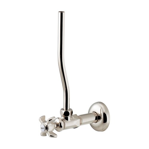 アングル形止水栓レトロシルバー