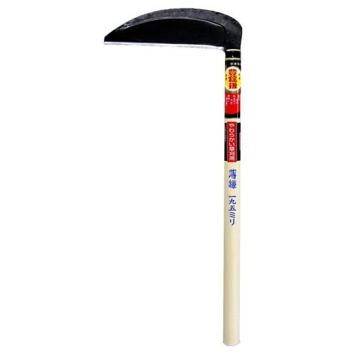 H−019 信州型草刈鎌 195x450柄