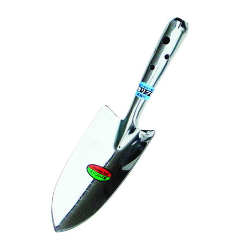 ステンレス 共柄移植鏝(太)補強・目盛付