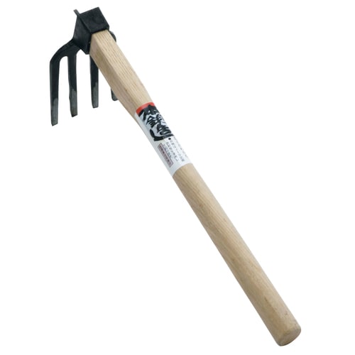 白柄 手打四本鍬