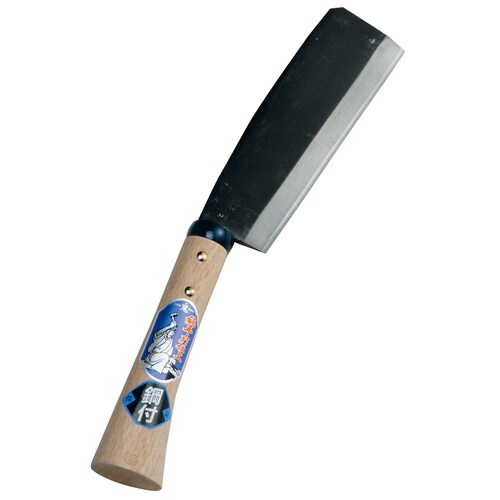 手打鋼付地型鉈180mm
