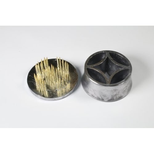 #418 富士型一つ輪剣山付 真鍮針