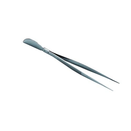 ステンレス ヘラ付ピンセット 直