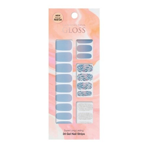 ジェルネイルシールGVP158JPスカイリーフ×5