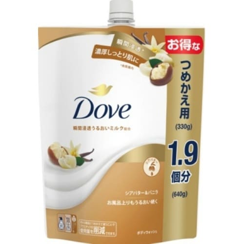 ダヴボディWシアバター&バニラ替640G×9