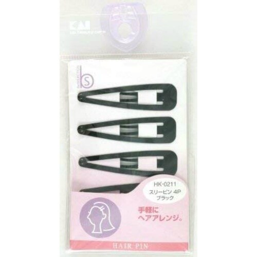 HK0211スリーピン4P黒×12
