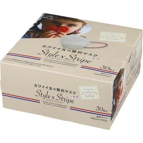カワイイ女のゼイ沢マスクS×ストライプ FT×12