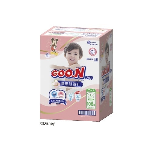 グーンプラス 敏感肌設計 Lサイズ 54枚×2