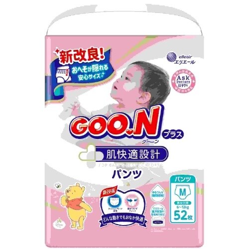 グーンプラス 肌快適設計 Mサイズ 52枚×3