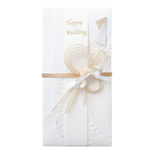 祝儀袋 ブーケ ホワイト 5個