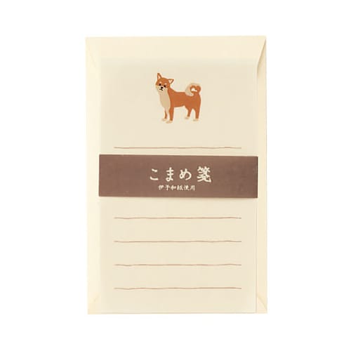 ミニレターセット こまめ箋 柴犬 10冊