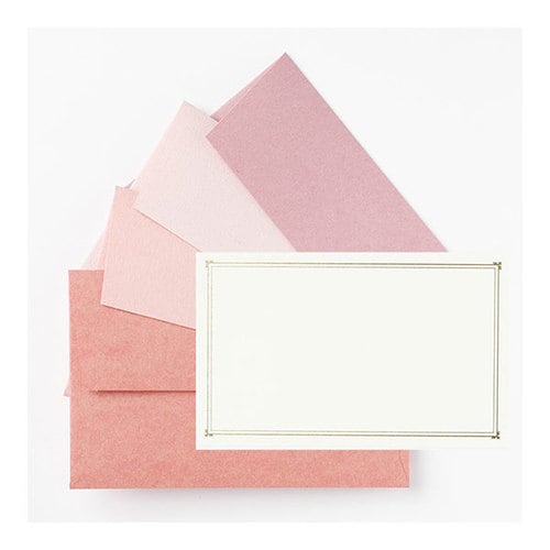 ミニカード ノスタルジックカラー ピンク 10個