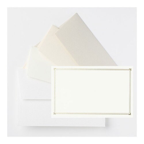 ミニカード ノスタルジックカラー ホワイト 10個