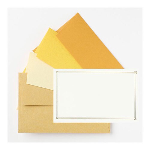 ミニカード ノスタルジックカラー イエロー 10個