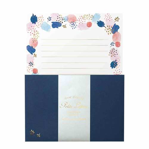 レターセット 箔押し ペイントパターン 5冊