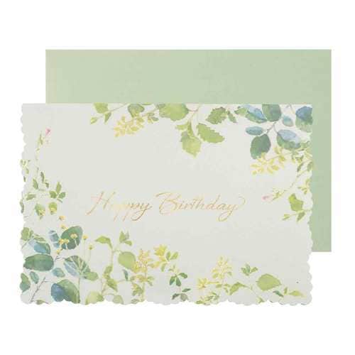 バースデーカード グリーンガーデン 5個