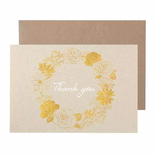 サンキューカード シャイニーフラワー 5個