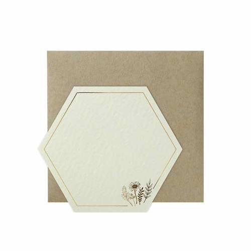 ナチュラルクラフトミニカード 植物 10個