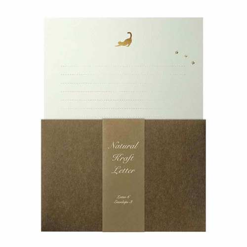 レターセット 箔押し 猫 5冊