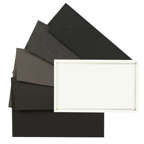 ミニカード ノスタルジックカラー ブラック 10個