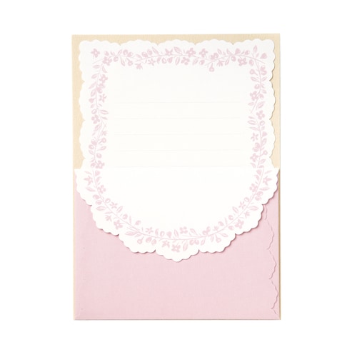 ミニレターセット ノーブルピンク 5冊