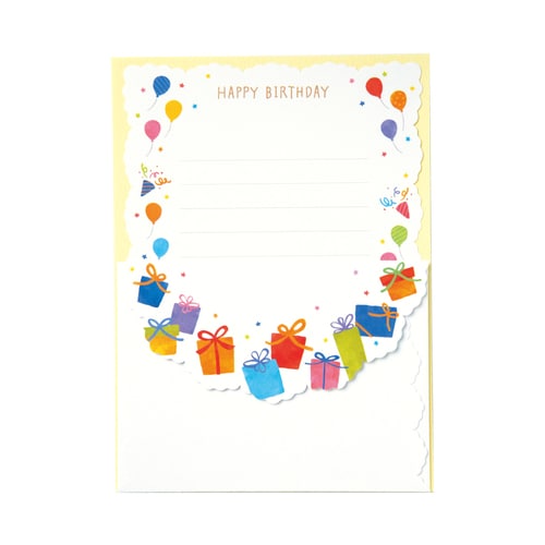 ミニレターセット バースデー 5冊