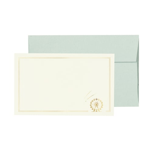 ミニメッセージカード封筒付き観覧車と流れ星10袋