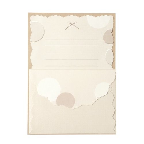 ミニレターセット モカドット 5冊